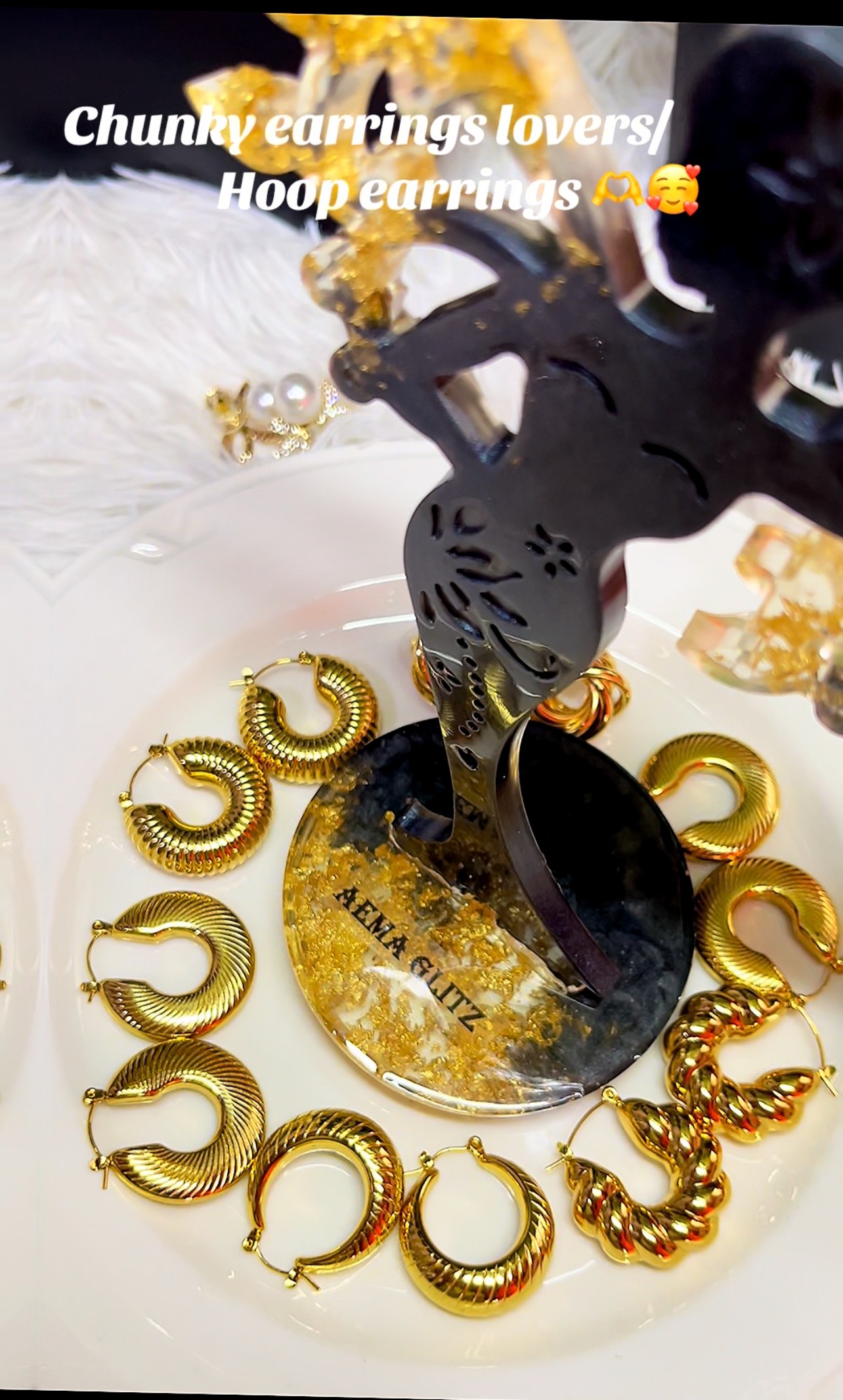 Chunky Hoop Earrings