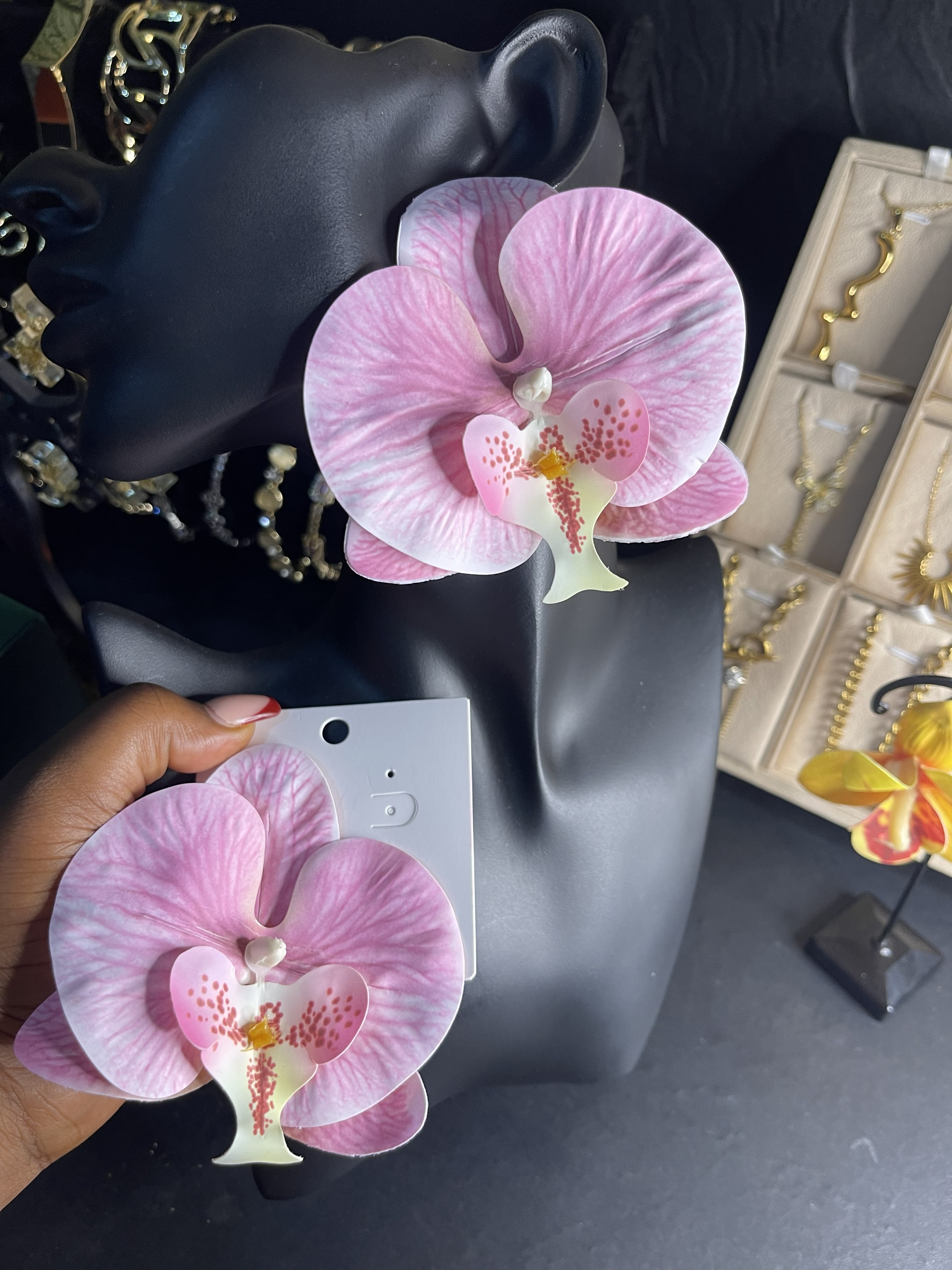 Realistic Flower Earrings