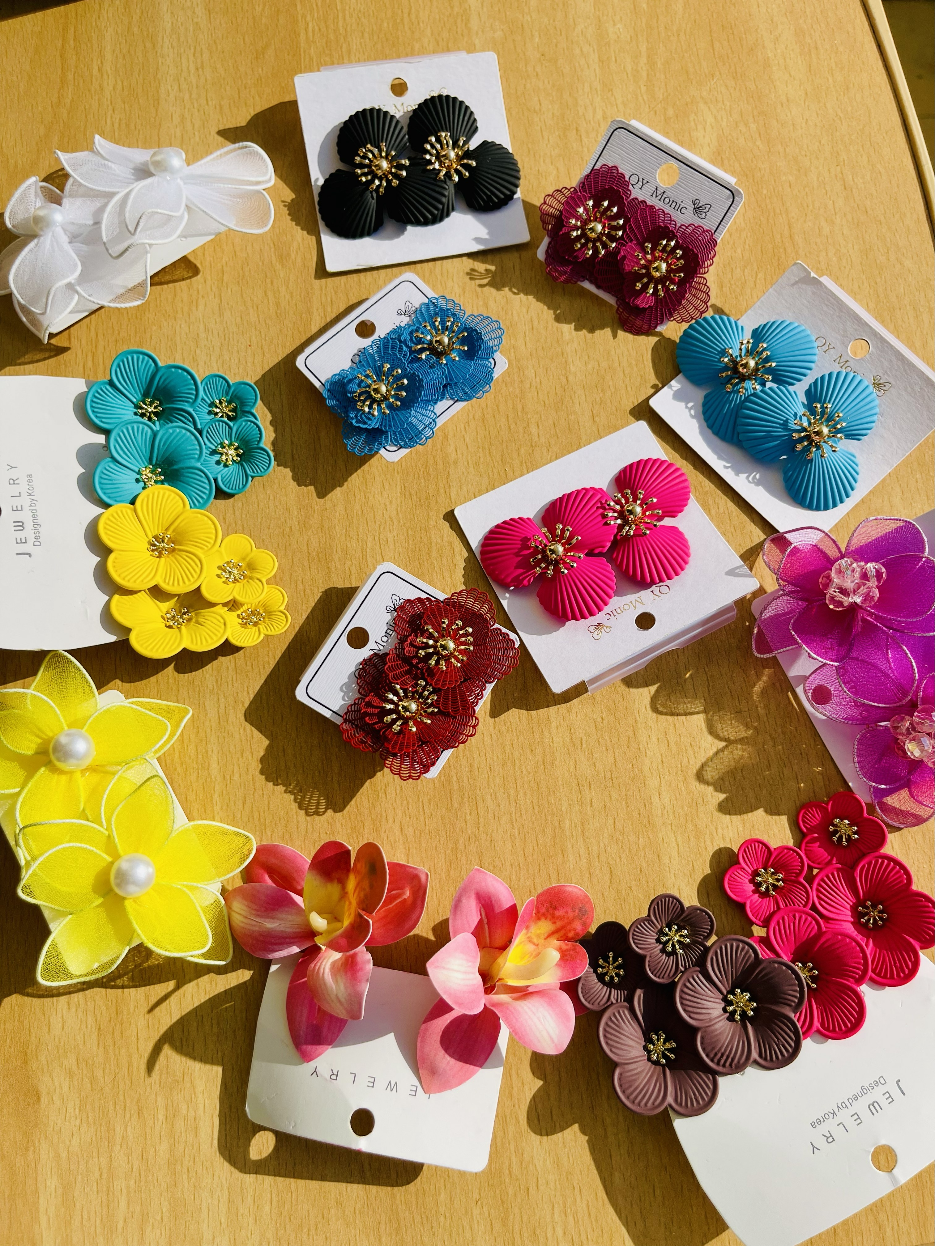 Assorted Flower Earring Collection