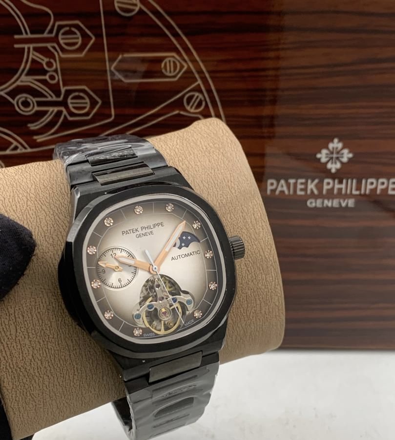 Patek Philippe Black Jeweled Dial Watch