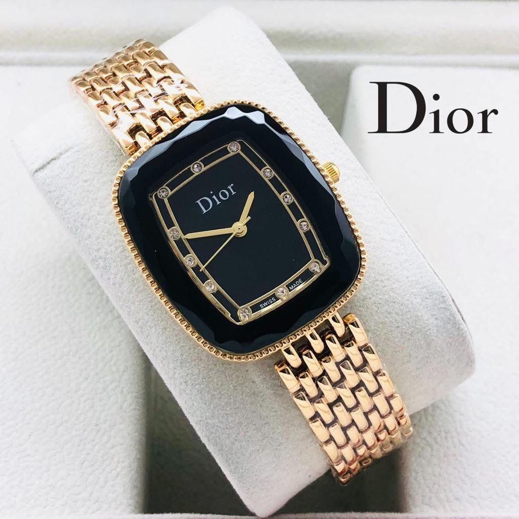 Dior black face watch
